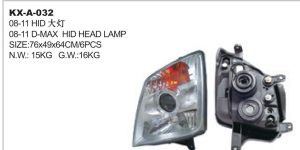 08-11 D-MAX HID HEAD LAMP KX-A-032