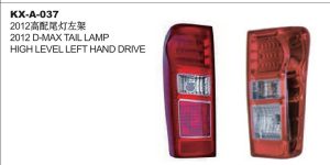2012 D-MAX TAIL LAMP HIGH LEVEL LEFT HAND DRIVE KX-A-037