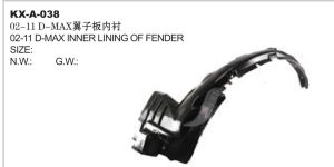 02-11 D-MAX INNER LINING OF FENDER KX-A-038