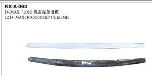 12 D-MAX HOOD STRIP CHROME KX-A-063
