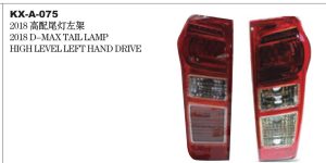 2018 D-MAX TAIL LAMP HIGH LEVEL LEFT HAND DRIVE KX-A-075
