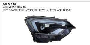 2023 D-MAX HEAD LAMP HIGH LEVEL (LEFT HAND DRIVE) KX-A-112