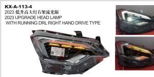 2023 UPGRADE HEAD LAMP WITH RUNNING DRL RIGHT HAND DRIVE TYPE - D-MAX KX-A-113-4