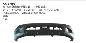04-07 FRONT BUMPER (WITH FOG LAMP HOLE,WITHOUT WHEEL BROW HOLE) - HILUX KX-B-007