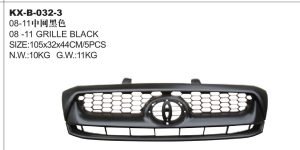 08-11 GRILLE BLACK - HILUX KX-B-032-3