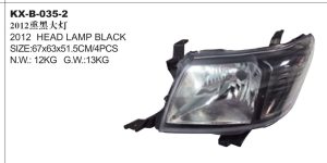 2012 HEAD LAMP BLACK – HILUX