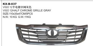 VIGO 12HALF CHROME GRILLE GRAY KX-B-037