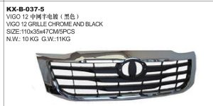 VIGO 12 GRILLE CHROME AND BLACK KX-B-037-5