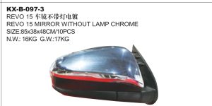 REVO 15 MIRROR WITHOUT LAMP CHROME KX-B-097-3