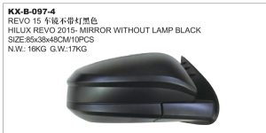 HILUX REVO 2015- MIRROR WITHOUT LAMP BLACK KX-B-097-4