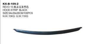 HOOD STRIP BLACK - HILUX KX-B-109-2