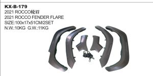 2021 ROCCO FENDER FLARE - HILUX KX-B-179