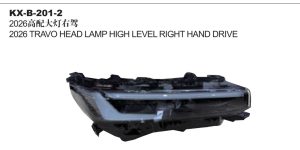 2026 TRAVO HEAD LAMP HIGH LEVEL RIGHT HAND DRIVE KX-B-201-2