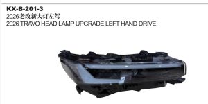 2026 TRAVO HEAD LAMP UPGRADE LEFT HAND DRIVE KX-B-201-3