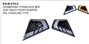 2026DRL OVERLAND 2026 TRAVO FRONT BUMPER DRL OVERLAND TYPE KX-B-210-2