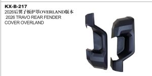 2026 TRAVO REAR FENDER COVER OVERLAND KX-B-217