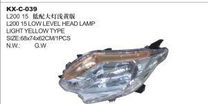 L200 15 LOW LEVEL HEAD LAMP LIGHT YELLOW TYPE KX-C-039