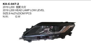 2019 L200 HEAD LAMP LOW LEVEL KX-C-047-2