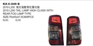 2019 L200 TAIL LAMP HIGH CLASS WITH REAR FOG LAMP TYPE KX-C-049B