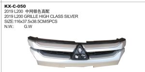 2019 L200 GRILLE HIGH CLASS SILVER KX-C-050