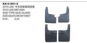 2019 L200 MID ASIA 4WD TYPE MUD GUARD KX-C-051-2