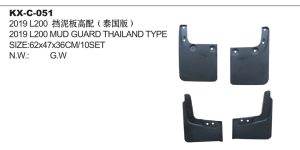 2019 L200 MUD GUARD THAILAND TYPE KX-C-051