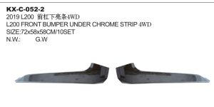 L200 FRONT BUMPER UNDER CHROME STRIP 4WD KX-C-052-2