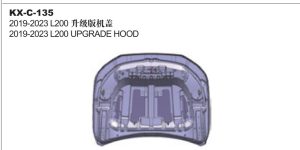 2019-2023 L200 UPGRADE HOOD KX-C-135
