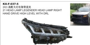 21 HEAD LAMP LEGENDER HEAD LAMP RIGHT HAND DRIVE HIGH LEVEL WITH DRL - FORTUNER KX-F-037-5
