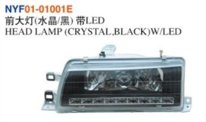 HEAD LAMP (CRYSTAL.BLACK)/W/LED - Corolla 1990-1992 NYF01-01001E