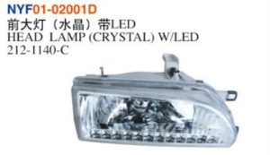 HEAD LAMP (CRYSTAL) W/LED - Corolla 1990-1992 NYF01-02001D