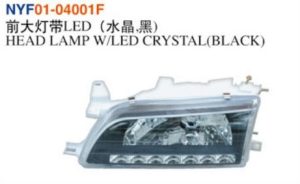HEAD LAMP W/LED CRYSTAL(BLACK) – Corolla 1988