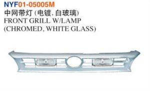 FRONT GRILL W/LAMP (CHROMED, WHITE GLASS) - Corolla 1993 NYF01-05005M