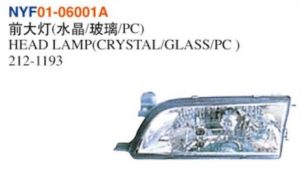 HEAD LAMP(CRYSTAL/GLASS/PC ) - Corolla 1999 NYF01-06001A