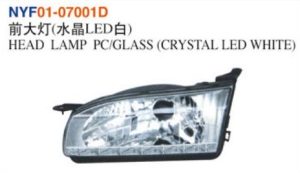HEAD LAMP PC/GLASS (CRYSTAL LED WHITE) - Corolla 1995 NYF01-07001D