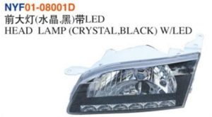 HEAD LAMP (CRYSTAL,BLACK) W/LED – Corolla 2000