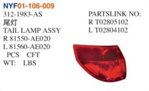 TAIL LAMP ASSY – Sienna 1998-2000