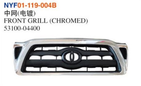nyf01 119 004b.jpg FRONT GRILL (CHROMED) - Tacoma 2005-2011 NYF01-119-004B