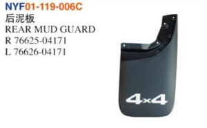 REAR MUD GUARD – Tacoma 2005-2011