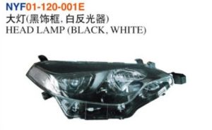 HEAD LAMP(LED, BLACK, WHITE) - Corolla 2014 NYF01-120-001E