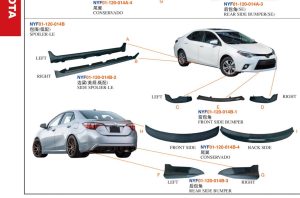 SPOILER-LE - Corolla 2014 NYF01-120-014B