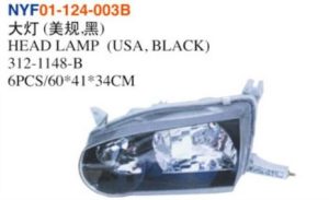 HEAD LAMP (USA, BLACK) - Corolla 1998 NYF01-124-003B
