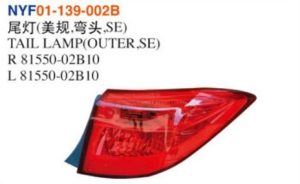 TAIL LAMP(OUTER,SE) - Corolla 2017 NYF01-139-002B