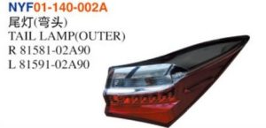 TAIL LAMP(OUTER) - Corolla 2017 NYF01-140-002A