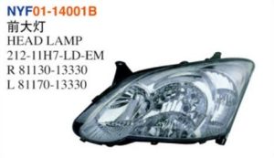HEAD LAMP - Corolla 2004 NYF01-14001B