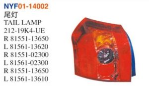 TAIL LAMP - Corolla 2004 NYF01-14002
