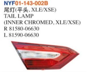 TAIL LAMP (INNER CHROMED, XLE/XSE) - Camry 2018 NYF01-143-002B