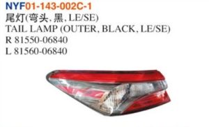 TAIL LAMP (OUTER, BLACK, LE/SE) - Camry 2018 NYF01-143-002C-1