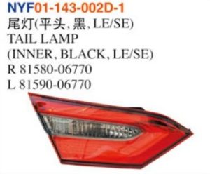 TAIL LAMP (INNER, BLACK, LE/SE) - Camry 2018 NYF01-143-002D-1