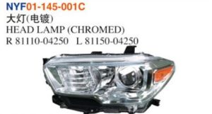 HEAD LAMP (CHROMED) - Tacoma 2012-2015 NYF01-145-001C